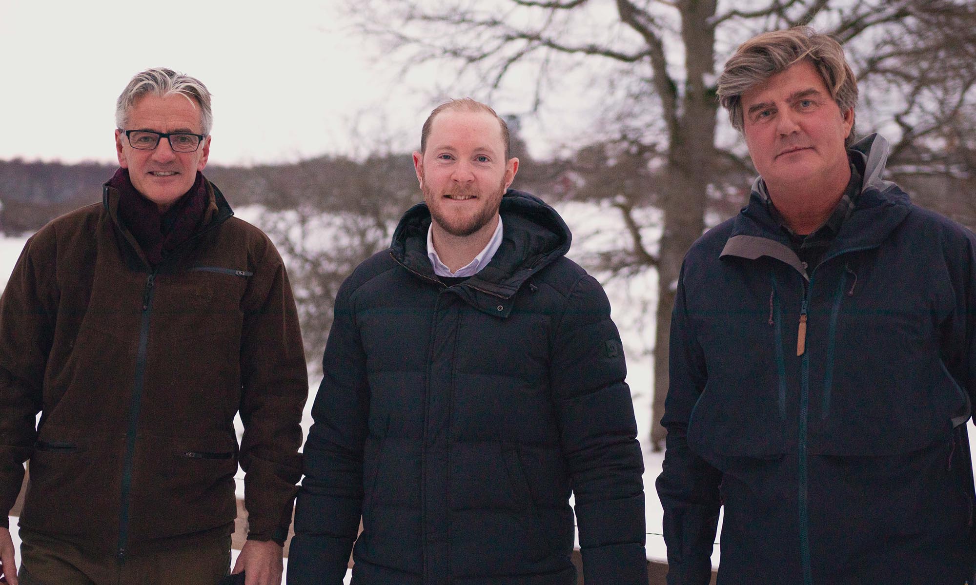 Anders Egonson, Andreas Andersson Skogs- och lantbruksspecialist Sparbanken Skaraborg och Per Egonson